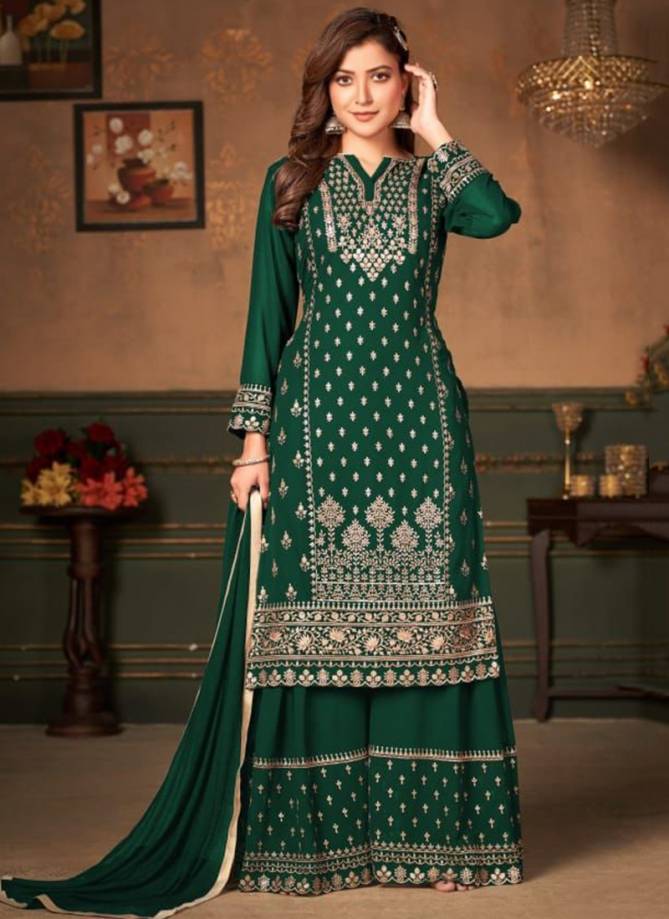 ANJUBAA 3 New Heavy Festive Wear Designer Faux Georgette Salwar Suit Collection